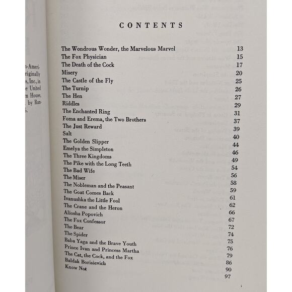 Russian Fairy Tales Collected by Aleksandr Afanas'ev 1975 Printing - Picture 4 of 10